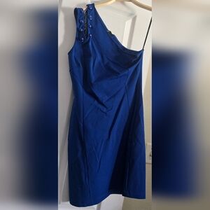 Versace Royal Blue Buttoned Garment